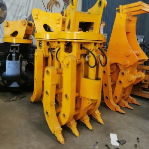 挖機旋轉(zhuǎn)抓鋼機